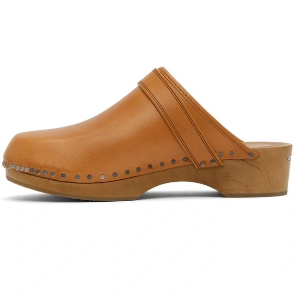 Isabel Marant Thalie Studded Clog Mules, Natural Brown, 37 ✨ - Picture 5 of 15